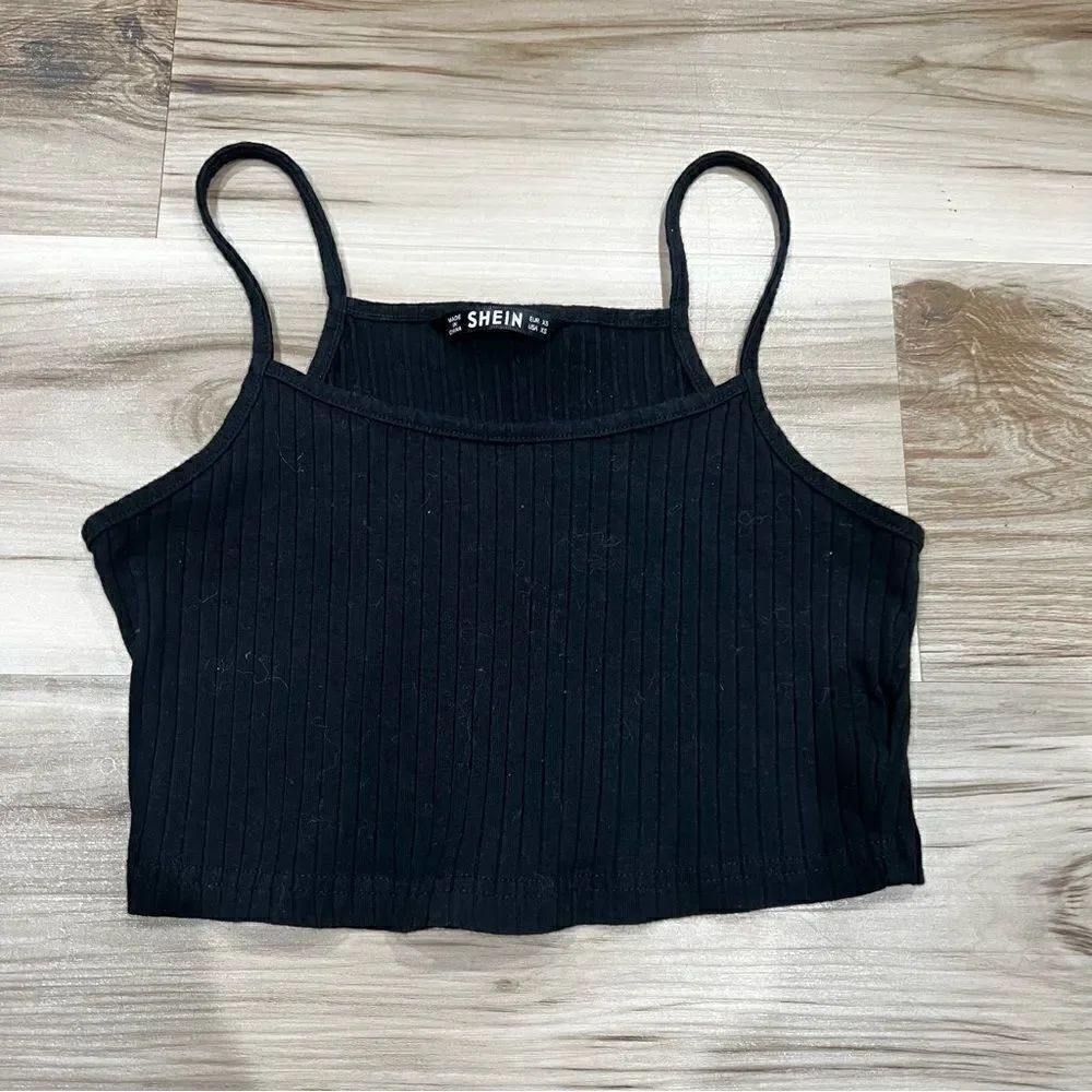 Shein Black Stretchy Crop Top Women’s XS
